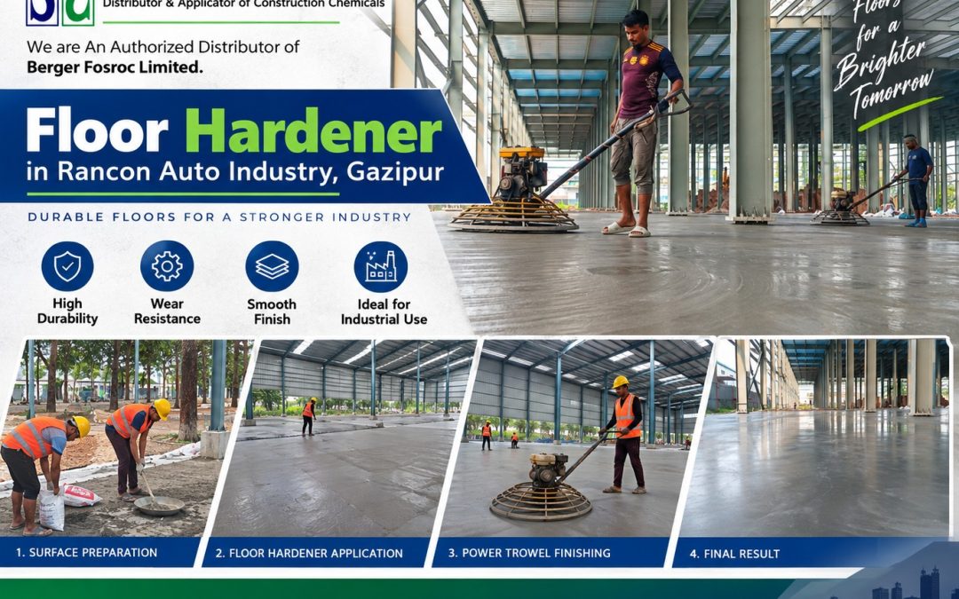 Floor Hardener Project at Rancon Auto Industry, Gazipur