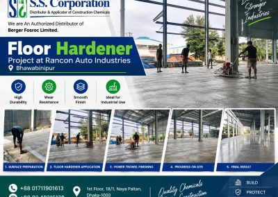 Floor Hardener Project at Rancon Auto Industries, Bhawabinipur