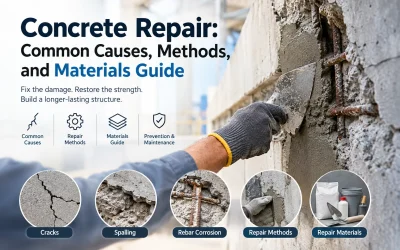 Concrete Repair: Common Causes, Methods, and Materials Guide